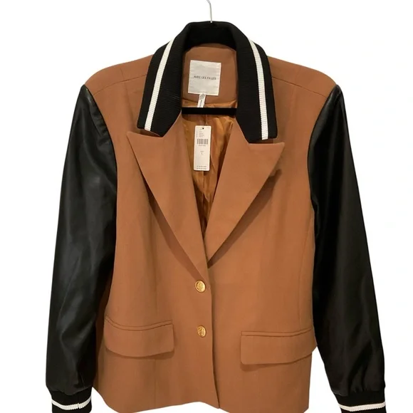 Avec Les Filles Tan and Black Blazer - Picture 1 of 6